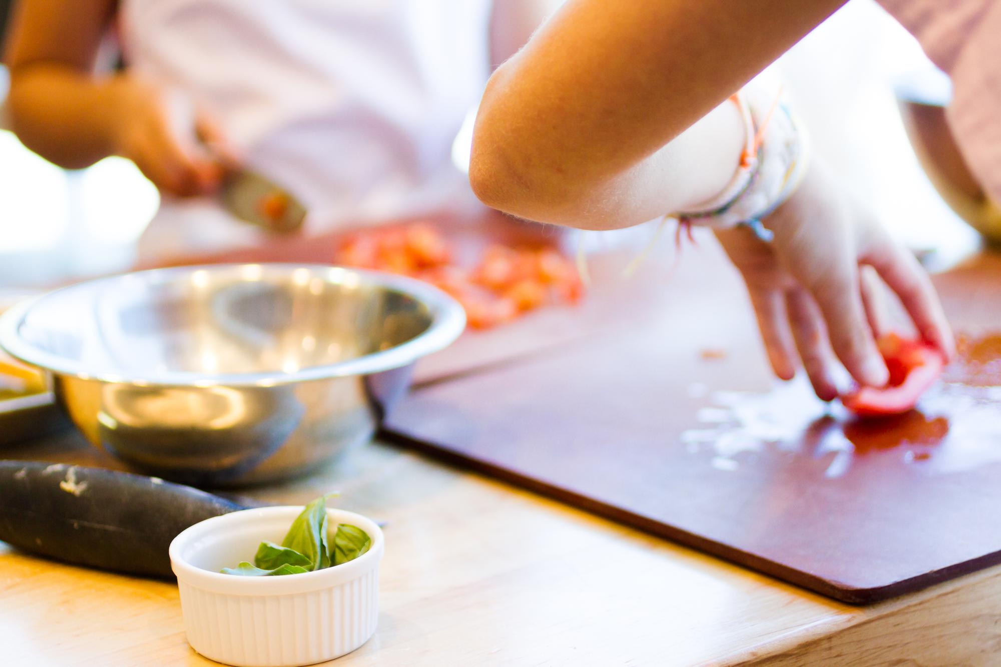 Workshop con piccoli gruppi in cucina